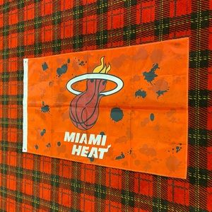 Brand new Miami Heat banner flag